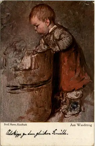 Herm. Kaulbach - Am Waschtrog -222292