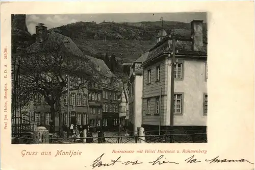 Gruss aus Montjoie - Roerstrasse mit Hhotel Horchem -225130