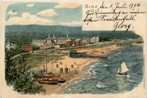 Binz auf Rügen - Litho -224704