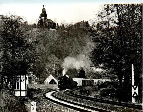 Dampflokomotive in Orlamünde -223958