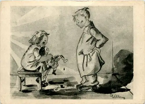 Kind mit Puppe -224328
