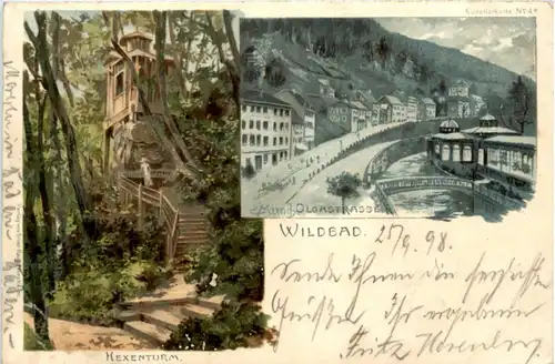 Gruss aus Wildbad - Litho - sign. Munch -224080