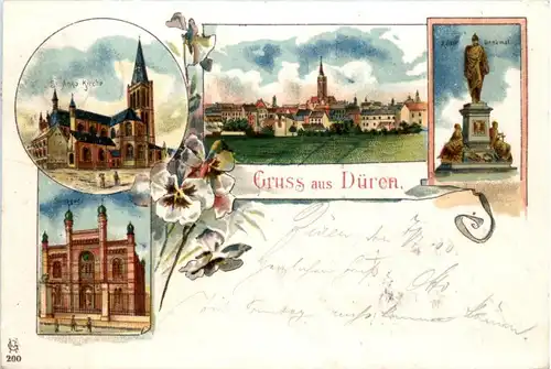 Gruss aus Düren - Litho -224478