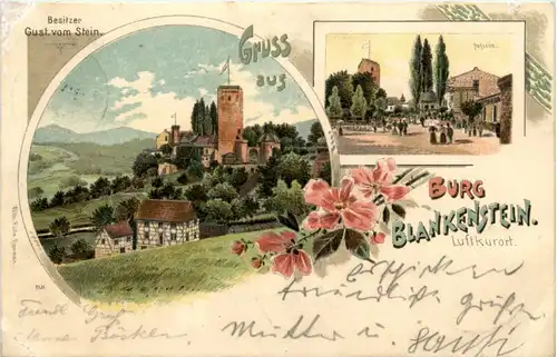 Gruss aus Burg Blankenstein a d Ruhr - Litho -224844