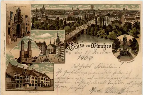 Gruss aus München - Litho -224584