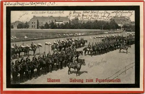 Ulanen . Uebung zum Parademarsch -222902