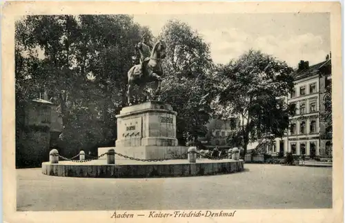 Aachen - Kaiser Friedrich Denkmal -224978