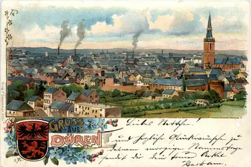 Gruss aus Düren - Litho -224496