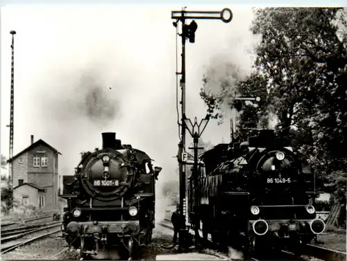 Dampflokomotive in Oelsnitz -223972