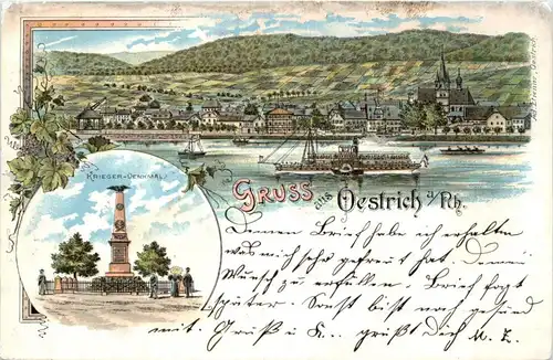 Gruss aus Oestrich - Litho -224758