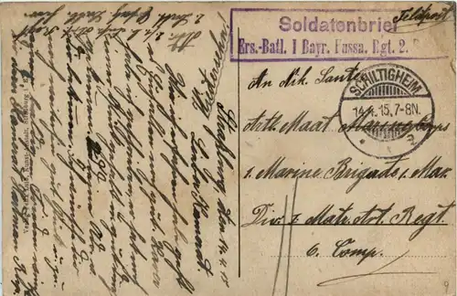 Strassburg - Kaiserpalast - Feldpost -224404