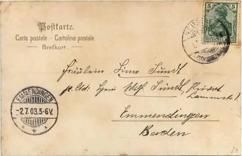 Schwarzwald - Trachten - Litho -224034