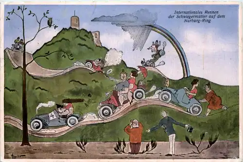 internationales Rennen der Schwiegermütter auf dem Nürburg Ring - Humor -225888