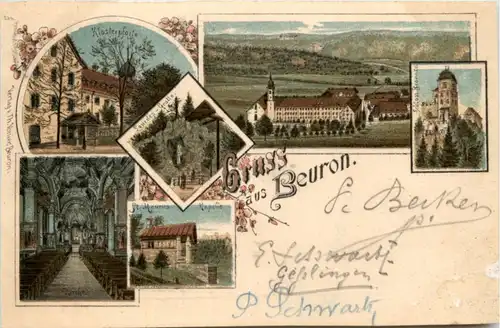 Gruss aus Beuron - Litho -224558