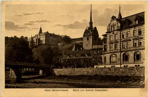 Gera - Blick auf Schloss Osterstein -223364