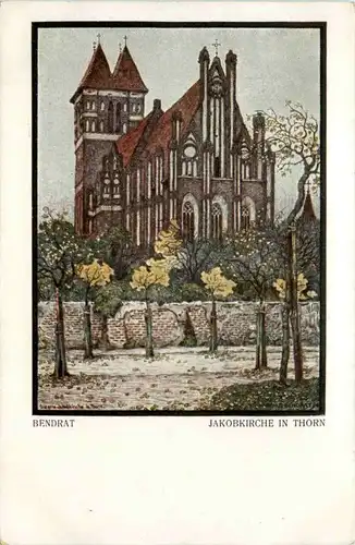 Jakobkirche in Thorn - Künstlerkarte Benrat -226114