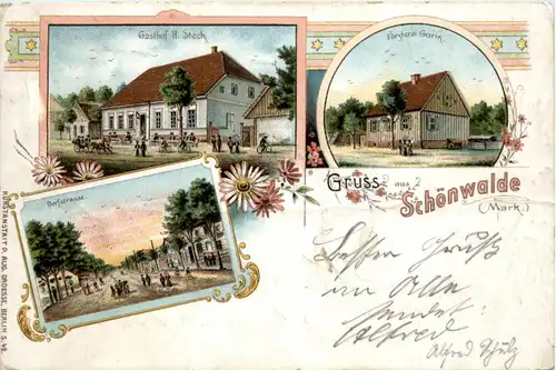 Gruss aus Schönwaldeg - Litho -224890