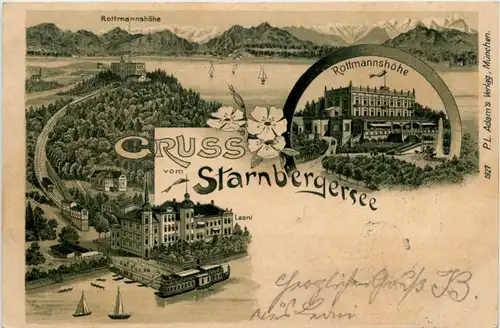 Gruss vom Starnbergersee - Litho -225708