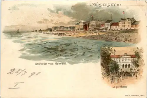 Gruss aus Norderney - Litho -225664