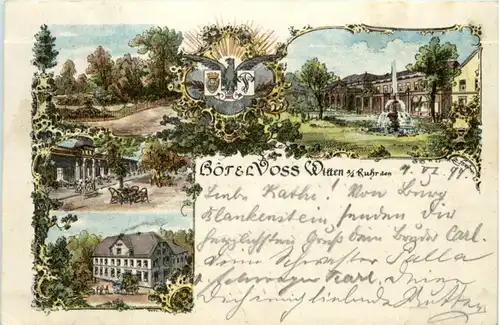 Gruss aus Witten Hotel Voss - Litho -226316