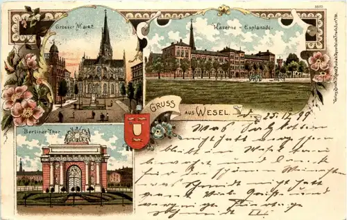 Gruss aus Wesel - Litho -225806