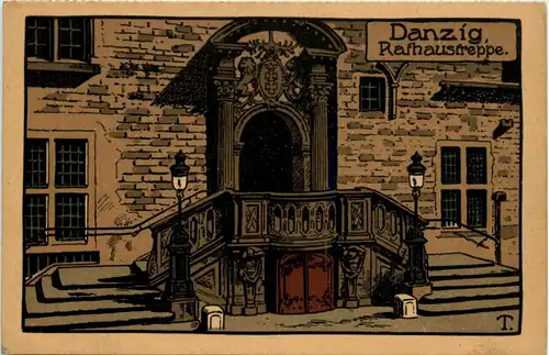 Danzig - Rathaustreppe -226158