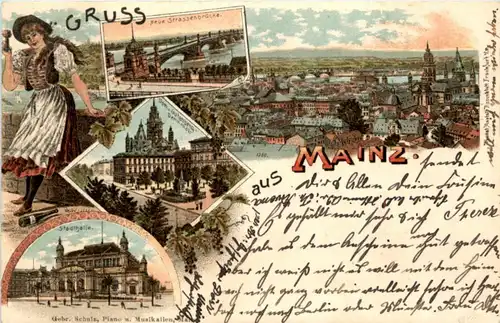 Gruss aus Mainz - Litho -224826