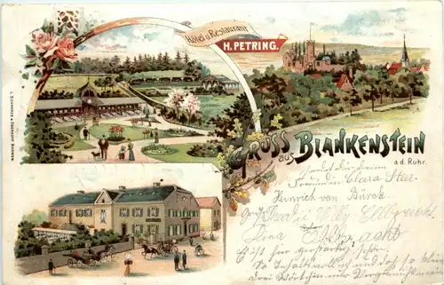 Gruss aus Blankenstein a d Ruhr - Litho -224846