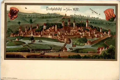 Dinkelsbühl im Jahre 1632 - Litho -223888