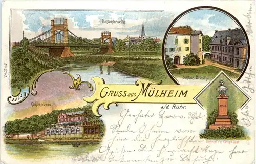 Gruss aus Mülheim Ruhr - Litho -224886