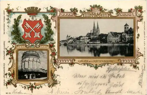 Gruss aus Regensburg - Litho -225720