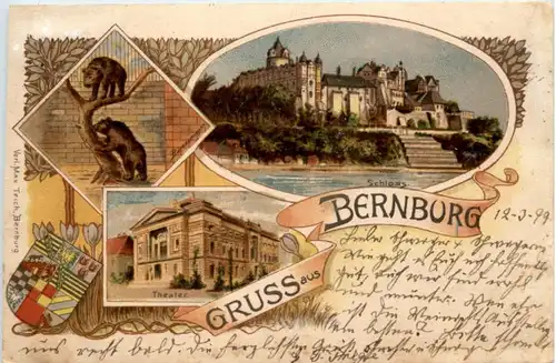 Gruss aus Bernburg - Litho -226862