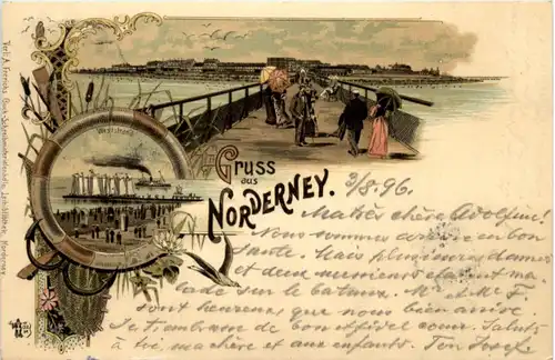 Gruss aus Norderney - Litho 1896 -226348