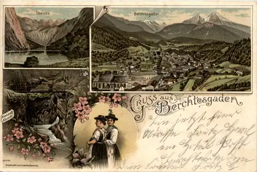 Gruss aus Berchtesgaden - Litho -225756