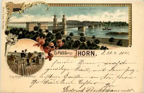 Gruss aus Thorn - Litho -225624