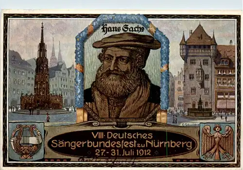 Sängerbundfest zu Nürnberg 1912 - Hans Sachs -225732