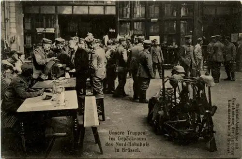 Brüssel - Nord Bahnhof - Bruxelles Gare du Nord - Feldpost -224376