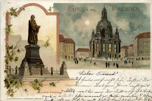 Gruss aus Dresden - Litho -226214