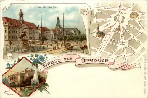 Gruss aus Dresden - Litho -226278