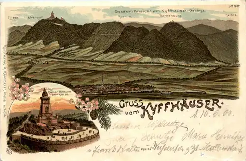 Gruss vom Kyffhäuser - Litho -226256