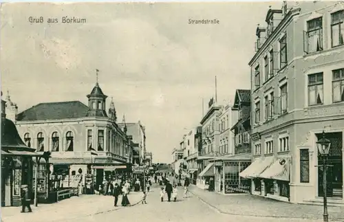 Gruss aus Borkum - Strandstrasse -226366