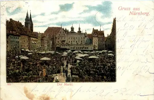 Gruss aus Nürnberg - Markt -227550