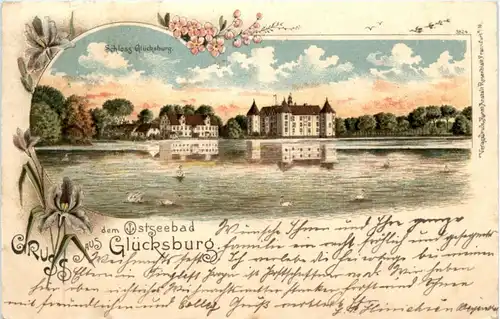 Gruss aus Glücksburg - Litho -224690