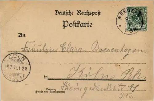 Gruss aus Wengern - Litho 1898 -224740