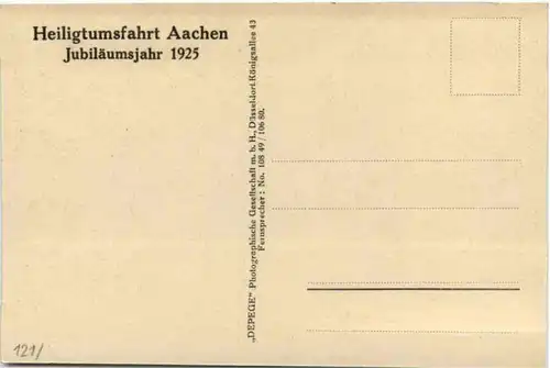 Aachen - Heiligtumsfahrt 1925 -227270