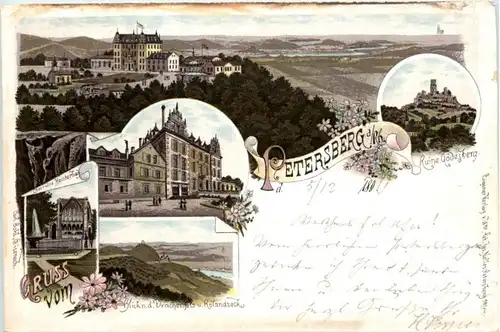 Gruss vom Petersberg - Litho -224804