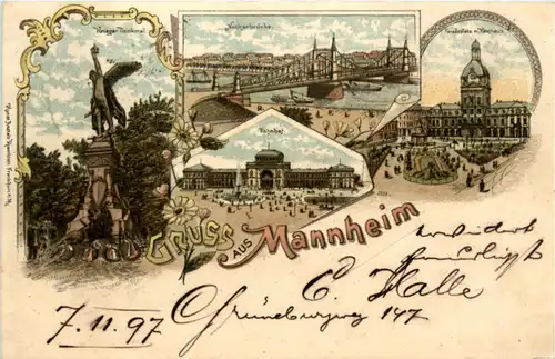 Gruss aus Mannheim - Litho -224822