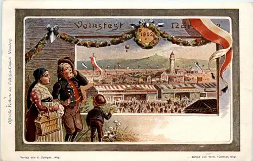 Volkfest Nürnberg 1902 - Ganzsache -226444