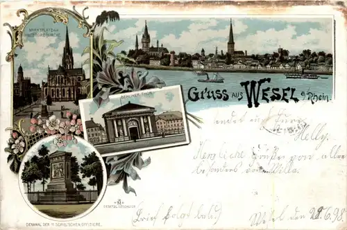 Gruss aus Wesel - Litho -225808