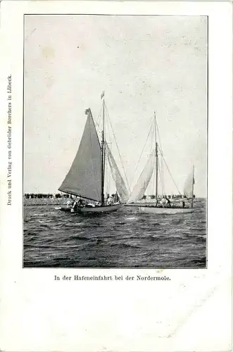 In der Hafeneinfahrt bei der Nordermole -227622